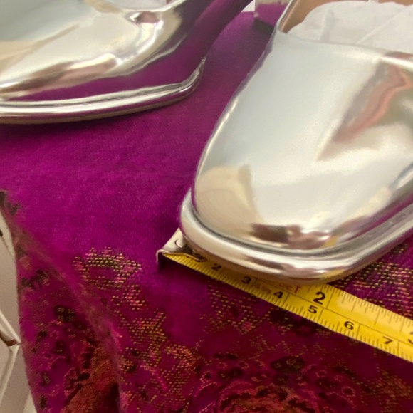 Aerosoles Alae Silver Mirror blicky heel pump NEW - Picture 7 of 13